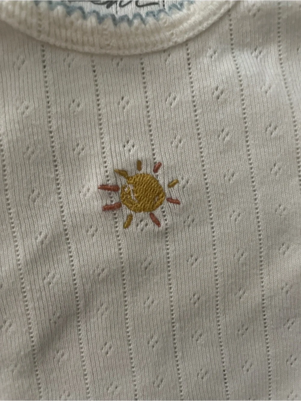Pehr Pointelle one piece set of 3 bundle sun rainbow moon embroidery 0-3